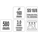 YATO GASTRO Inox Filterlöffel 400 mm