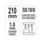 YATO GASTRO Inox Servierzange 220 mm