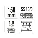 YATO GASTRO Inox Zuckerzange 150 mm