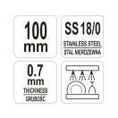 YATO GASTRO Inox Eiszange 100 mm