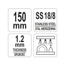 YATO GASTRO Inox Eiszange 150 mm