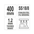 YATO GASTRO Inox Grillzange 400 mm