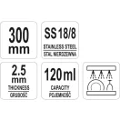 YATO GASTRO Schöpfkelle 120 ml 315 mm Edelstahl