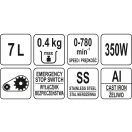 YATO GASTRO Schüsselmixer 7 Liter 350 W