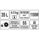 YATO GASTRO Schüsselmixer 35 Liter 1100 W