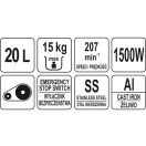 YATO GASTRO Kneter 20 Liter 1100 W