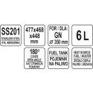 YATO GASTRO Runder Chafing Dish 6 Liter Rolltop 35 cm GN 1/1