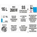 YATO GASTRO Getränkewärmer 16 Liter 2100-2600 W Inox