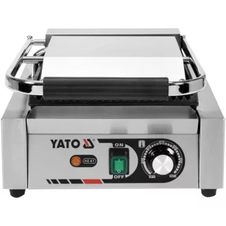 YATO GASTRO Kontaktgrill 320 mm 1800 W gerippte Grillplatte