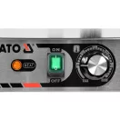 YATO GASTRO Kontaktgrill 440 mm 2200 W geripptes Backblech