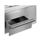 YATO GASTRO Grill 550 mm 3000 W flaches und geripptes Backblech