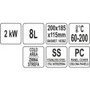 YATO GASTRO Tischfritteuse 5 Liter 2000 W