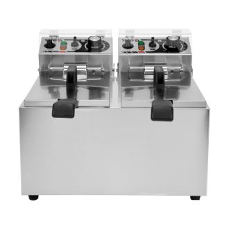 YATO GASTRO Tischfritteuse 2 x 5 Liter 2 x 2000 W
