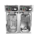 YATO GASTRO Tischfritteuse 2 x 5 Liter 2 x 2000 W