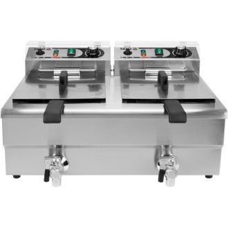 YATO GASTRO Tischfritteuse 12 Liter 5000 W mit Ablasshahn