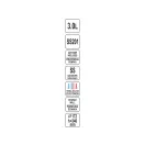 YATO GASTRO Inox Thermoskanne 3 Liter mit Pumpe