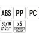 YATO GASTRO Rohstoffbehälter mit 5-teiligem verschließbarem Deckel