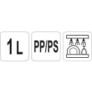 YATO GASTRO Saftflasche 1 Liter rot