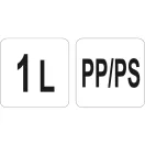 YATO GASTRO Saftflasche 1 Liter gelb