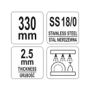 YATO GASTRO Cocktaillöffel 330 mm Edelstahl