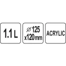 YATO GASTRO Eiskübel 1,1 Liter Acryl