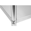 YATO GASTRO Inox-Arbeitstisch mit unterer Ablage