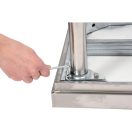 YATO GASTRO Inox-Arbeitstisch mit unterer Ablage