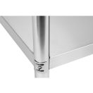 YATO GASTRO Inox-Arbeitstisch mit unterer Ablage