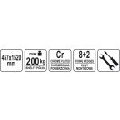 YATO GASTRO Aluplast-Regal 457 x 1520 mm