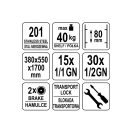 YATO GASTRO Regalwagen 15 x 1/1 GN-Behälter