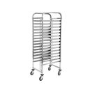 YATO GASTRO Rack, Tablett-Aufnahmewagen für 600 x 400 Tabletts