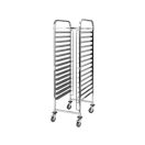 YATO GASTRO Rack, Tablett-Aufnahmewagen für 600 x 400 Tabletts