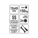 YATO GASTRO Trolley 150 kg Edelstahl