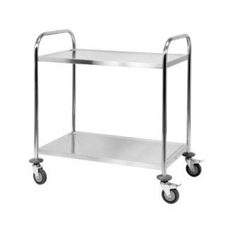 YATO GASTRO Lebensmittelwagen mit 2 Regalen