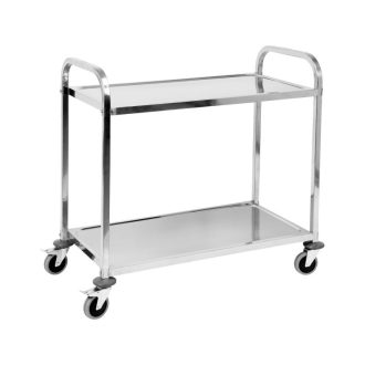 YATO GASTRO Lebensmittelwagen mit 2 Regalen