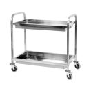 YATO GASTRO Lebensmittelwagen mit 2 Ablagen und tiefen Ablagen