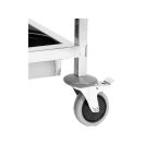 YATO GASTRO Lebensmittelwagen mit 2 Ablagen und tiefen Ablagen