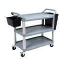 YATO GASTRO Speisewagen mit 3 Ablagen, Kunststoff