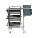 YATO GASTRO Küchenwagen 5 Stauräume, 3 Regale