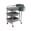 YATO GASTRO Küchenwagen 5 Stauräume, 3 Regale