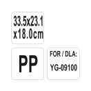 YATO GASTRO Kunststoffaufbewahrung für Küchenwagen 335 x 231 x 180 mm