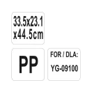 YATO GASTRO Kunststoffaufbewahrung für Küchenwagen 335 x 231 x 445 mm