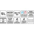 YATO GASTRO Lebensmittellieferbehälter doppelwandig 10 Liter Edelstahl