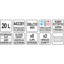 YATO GASTRO Essenslieferbottich doppelwandig 20 Liter Inox