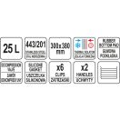 YATO GASTRO Essenslieferbottich doppelwandig 25 Liter Inox