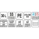 YATO GASTRO Lebensmittellieferbehälter 30 Liter Kunststoff