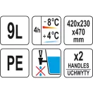 YATO GASTRO Getränketransportbehälter 9,4 Liter