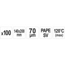 YATO GASTRO Sous-Vide-Vakuumbeutel 140 x 200 mm (100 Stück)