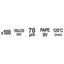 YATO GASTRO Sous-Vide-Vakuumbeutel 160 x 230 mm (100 Stück)