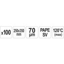 YATO GASTRO Sous-Vide-Vakuumbeutel 250 x 350 mm (100 Stück)